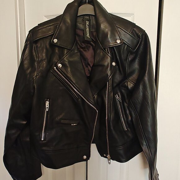 Blank NYC High standard black leather jacket size medium - Picture 1 of 9